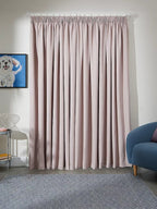 John Lewis Textured Pair Thermal Lined Curtains W228 x D228cm - Rose Pink