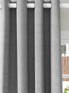 John Lewis Textured Pair Blackout Lined Eyelet Curtains W228 x D182cm Storm