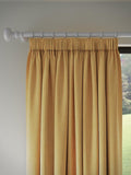 John Lewis Pencil Pleat Blackout Lined Curtains Mustard W228 x Drop 228cm