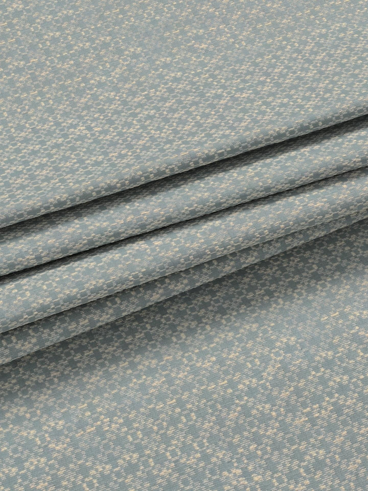 John Lewis Rona Weave Pair Lined Eyelet Curtains W167 x D182cm - Duck Egg