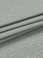 John Lewis Rona Weave Lined Geometric Eyelet Curtains - Duck Egg 228 x 228cm