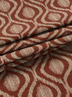 John Lewis Trellis Weave Pair Lined Eyelet Curtains W167 x D182cm - Auburn