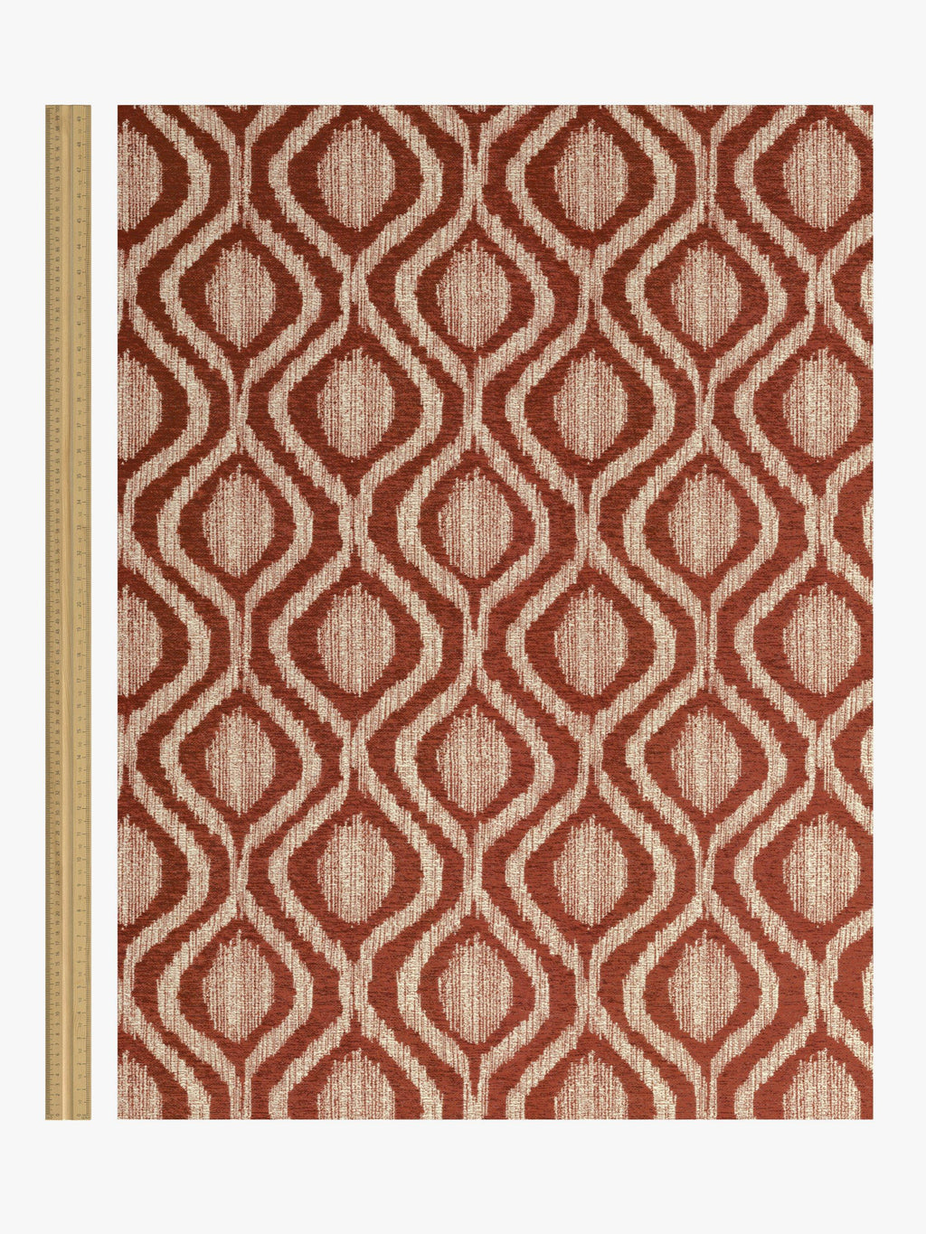John Lewis Trellis Weave Pair Lined Eyelet Curtains W167 x D182cm - Auburn