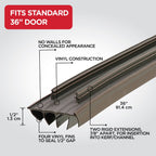 Concealed Kerf/Channel Fit Under Door Seal