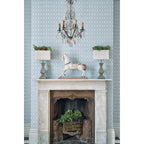 Cole & Son Alma Indoor Trellis Wallpaper - 10.05m x 53cm - Yellow/Soft Ochre