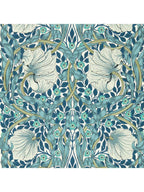 Morris & Co. Pimpernel Matte 10m x 52cm Wallpaper Cobalt/Mineral MFRW217365