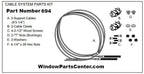694 - Bay & Bow Window Cable Support System Kit