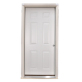 6 Panel Belleville Smooth Fiberglass Prehung Doors with Casing