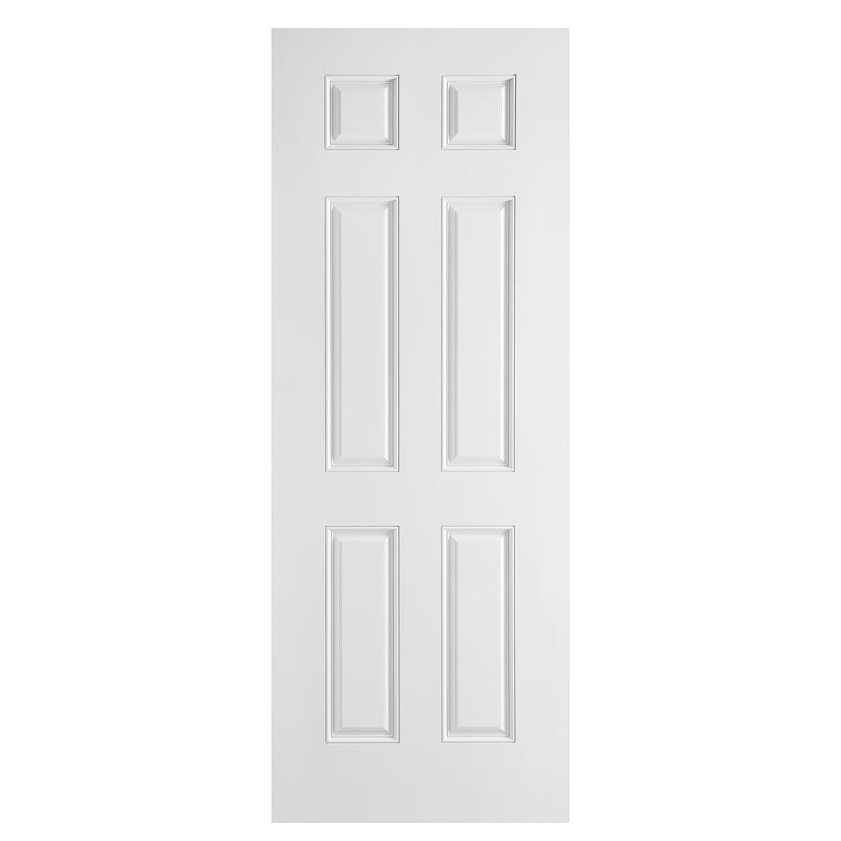 6 Panel Belleville Smooth Fiberglass Prehung Doors with Casing