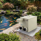 T30 Automatic Rotary Drum Pond Filter | 8,070 GPH / 7,194-Gallon (30-Ton) Capacity | Self-Cleaning Backwash & Biochemical Filtration – Large Koi Pond & Commercial Aquaculture Drum Filter System