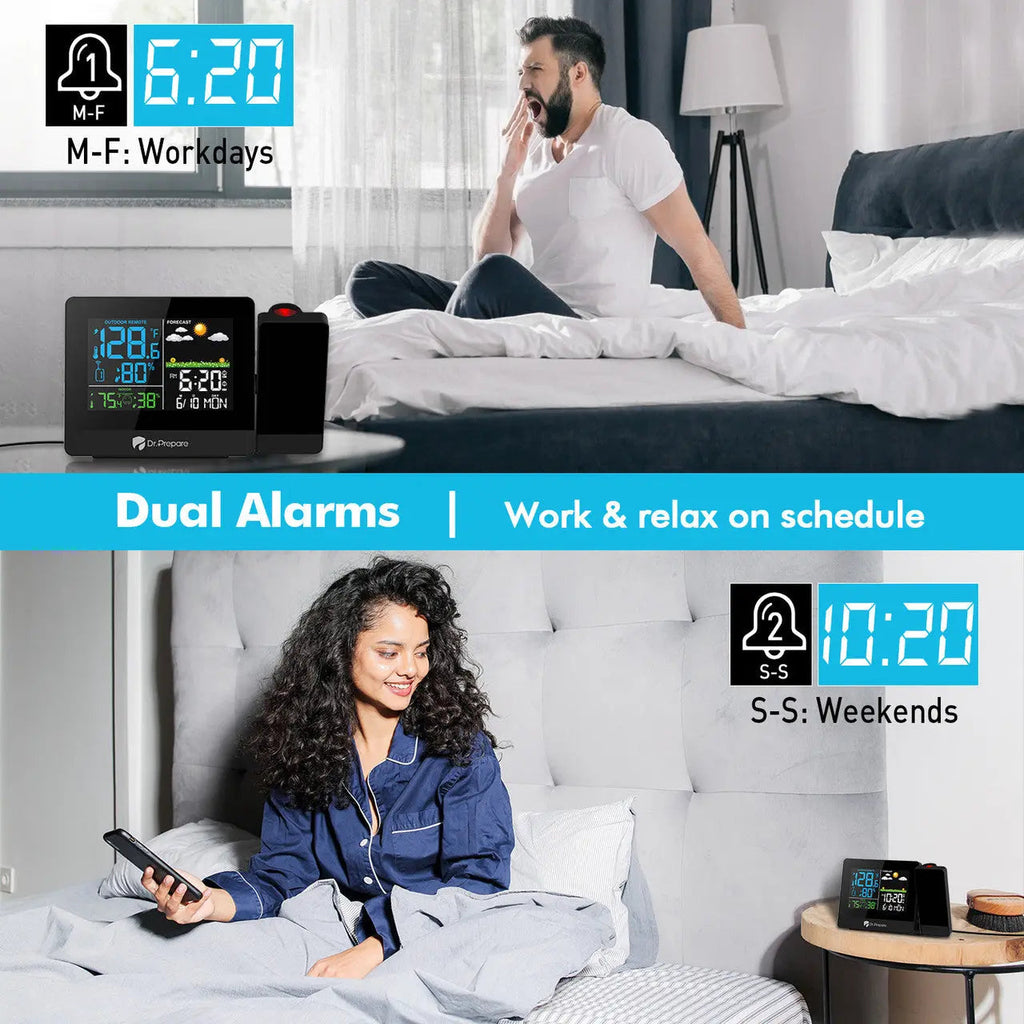 Dr. Prepare Projection Alarm Clock 003 DPWS-OUT003-US