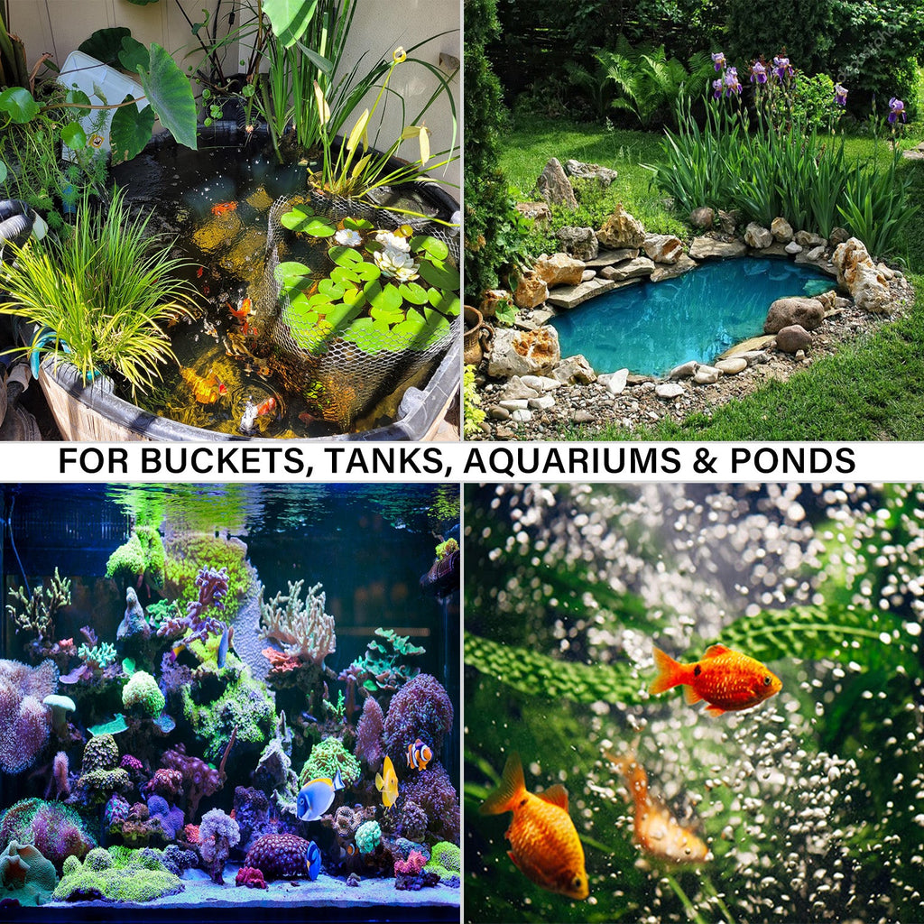 Aquarium Air Stone – 10 Pack Round Air Stone Ball Diffusers for Fish Tank Air Pumps