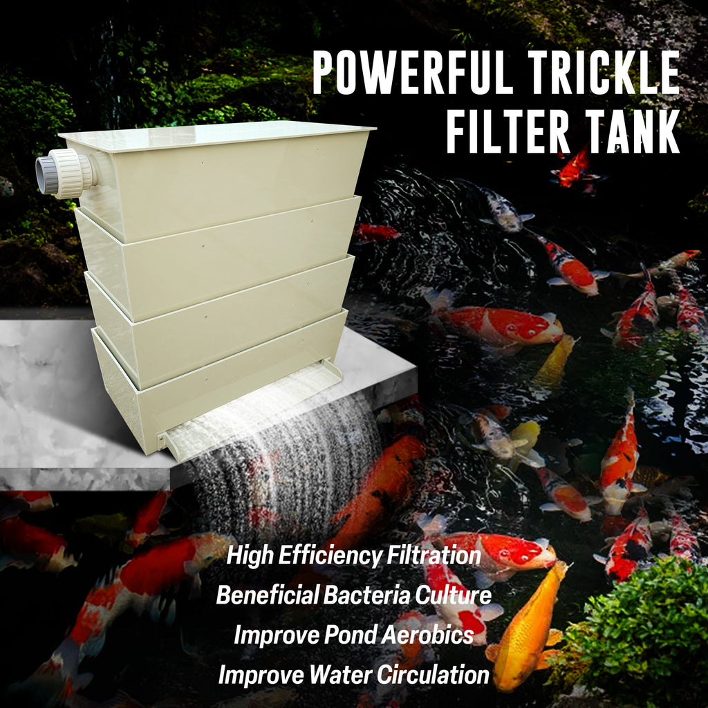 Fish Pond Bakki Shower Trickle Filter Drip Box Filters Ponds Up To 14,400 Gallons At 16,100 Gallons Per Hour(GPH)