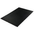 Interlocking 6' × 4' Rubber Gym Mat 3/4" Thick