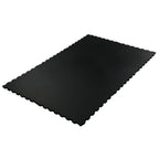 Interlocking 6' × 4' Rubber Gym Mat 3/4" Thick