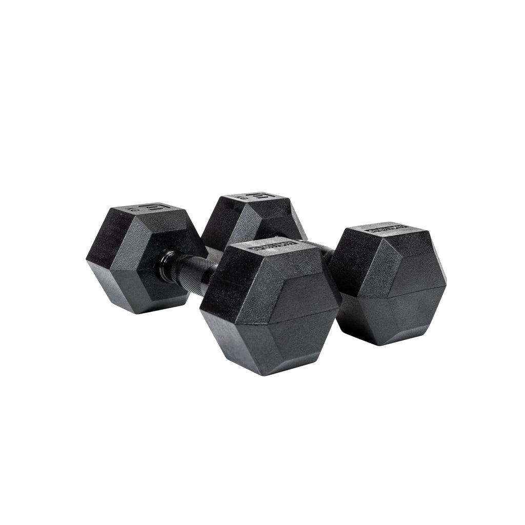 6kg Black Hex Dumbbell Pair