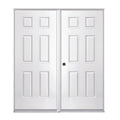 6 Panel Double Unit HD Steel Prehung Shed Doors