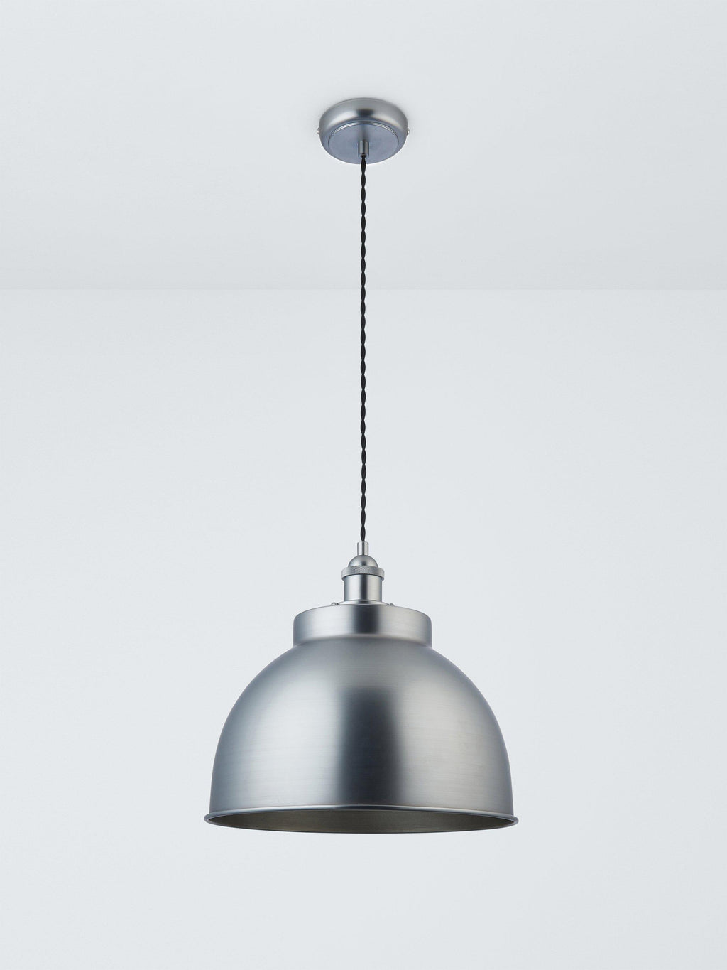 John Lewis Baldwin Large Pendant Dimmable Adjustable Ceiling Light - Silver