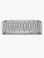 John Lewis Emilia Dimmable Crystal Drum Wall Light - H13 x W38 x D11cm