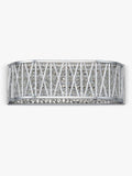 John Lewis Emilia Dimmable Crystal Drum Wall Light - H13 x W38 x D11cm