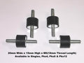 TSEC710-201555 M6 Anti-Vibration Rubber Mount – 20mm x 15mm Bobbin Mount (55 Shore)