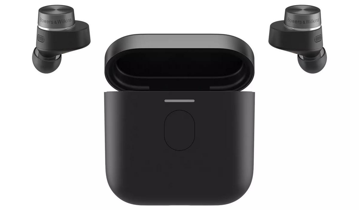 Bowers & Wilkins Pi7 S2 Noise-Cancelling Wireless Bluetooth Earbuds - Black