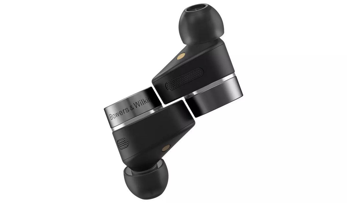 Bowers & Wilkins Pi7 S2 Noise-Cancelling Wireless Bluetooth Earbuds - Black
