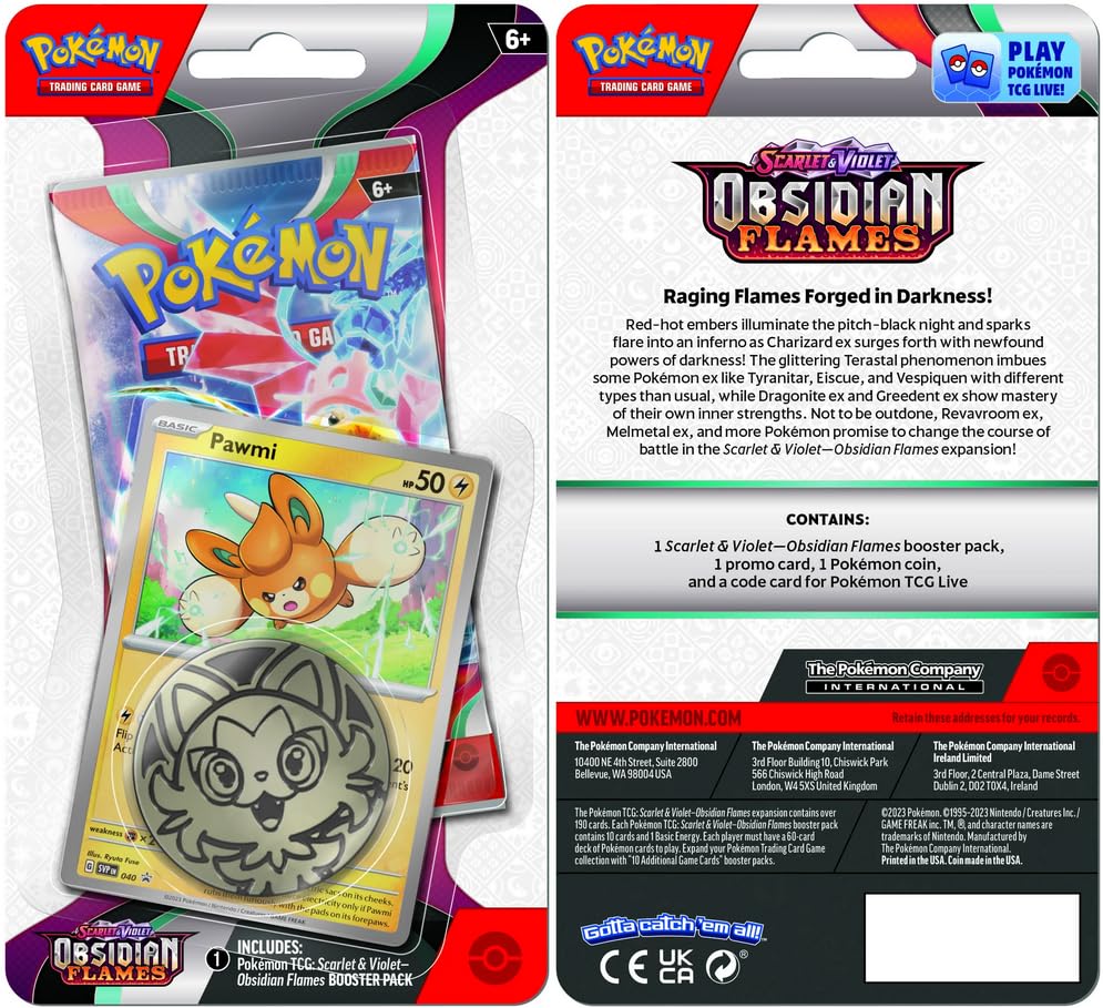 Pokemon TCG: Scarlet & Violet - Obsidian Flames Checklane Blister (Pawmi)