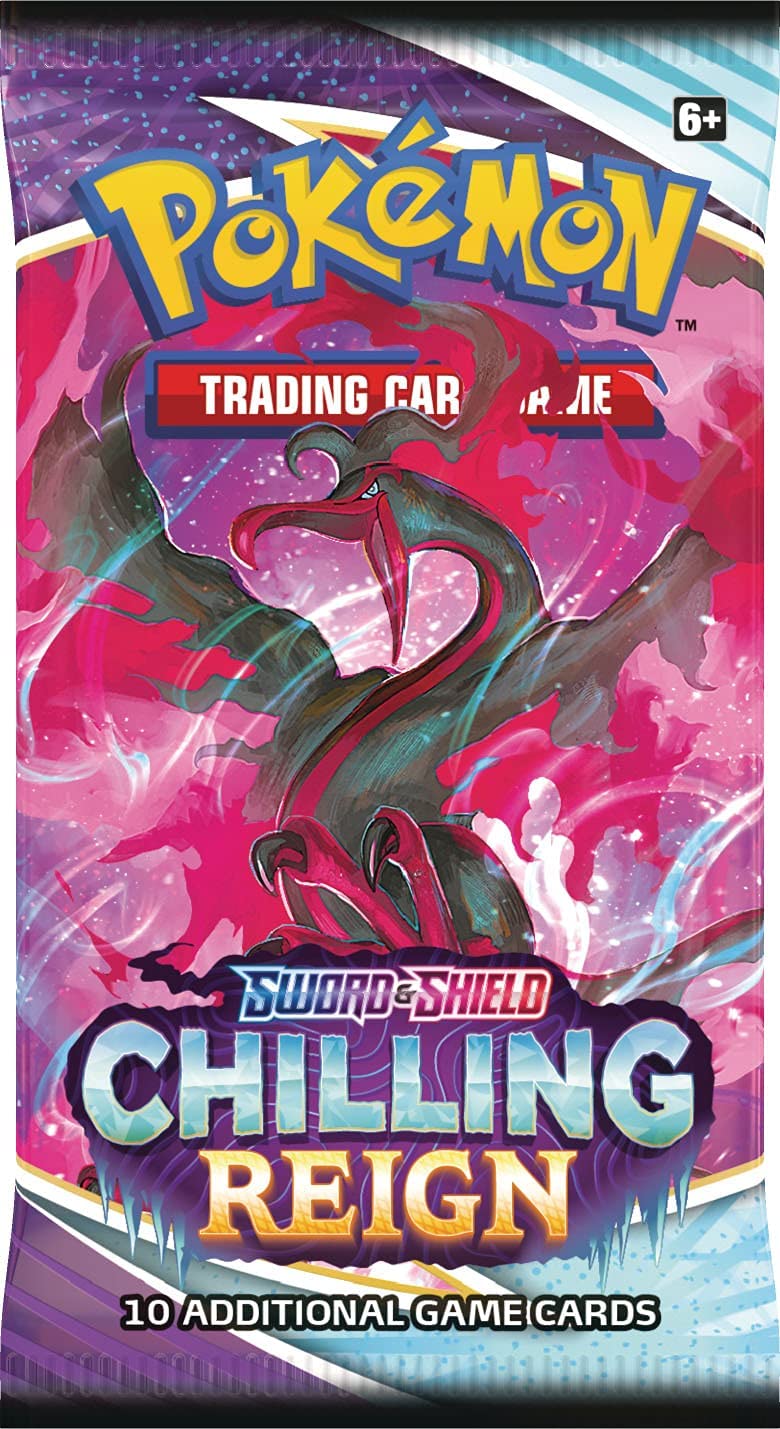 Pokemon TCG Sword & Shield 6 Chilling Reign Booster Packs (4 Packs)