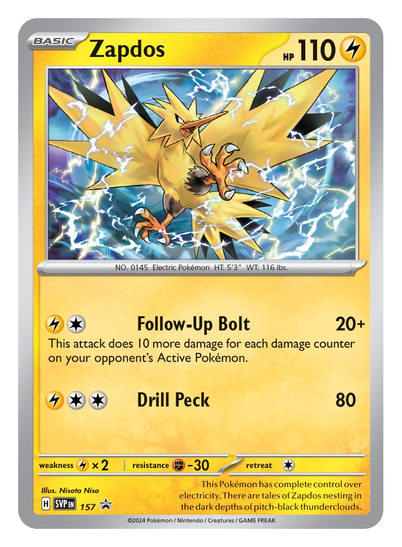 Pokemon TCG: Scarlet & Violet - Surging Sparks Three-Booster Zapdos