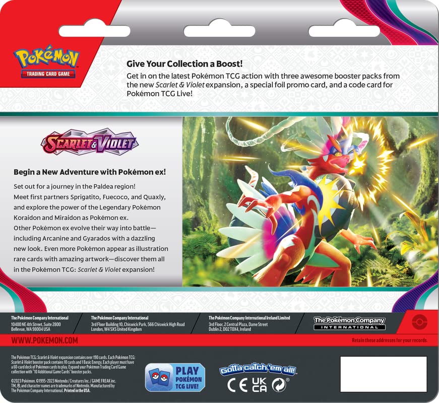 Pokemon TCG: Scarlet & Violet SV01 3 Pack Blister - Dondozo