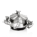 Royal Selangor Pewter Bunny Jet Rocket Music Carousel Pewter Music Box