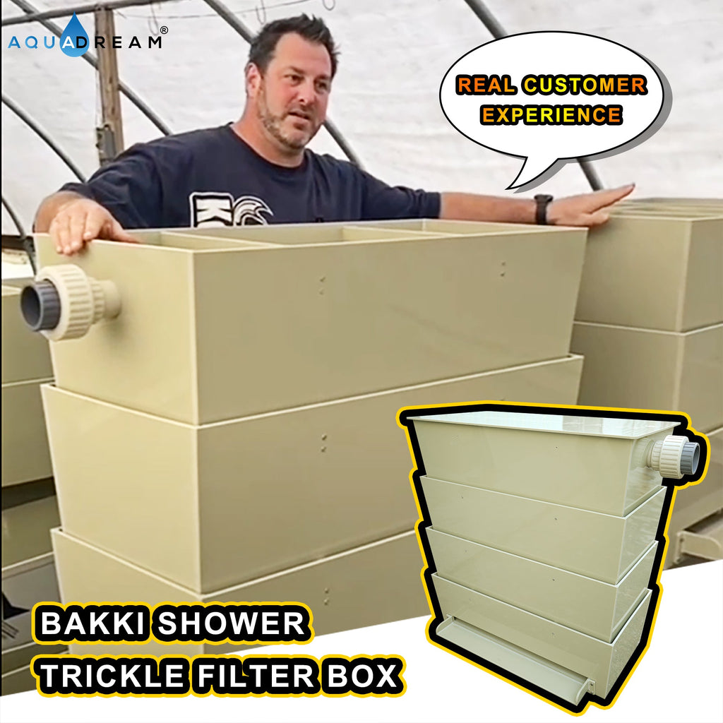 Fish Pond Bakki Shower Trickle Filter Drip Box Filters Ponds Up To 9,120 Gallons At 10,200 Gallons Per Hour (GPH)