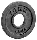 York 2" Cast Iron Hammertone Olympic Plates