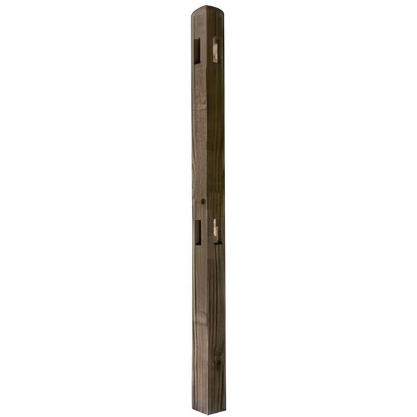 Palisade Round Top Corner Post (2 Morticed) - All Sizes
