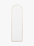 Gallery Direct Riverside Arched Metal Frame Wall Mirror 150 x 45cm - Gold