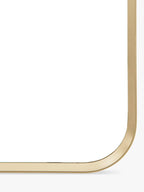 Gallery Direct Riverside Arched Metal Frame Wall Mirror 150 x 45cm - Gold