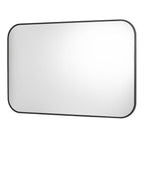 Dar Firuz Rectangular Metal Frame Wall Mounted Mirror 90 x 60cm - Black