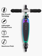 Micro Speed 8 Years Foldable Scooter Green 145mm Wheels - Matt Neochrome