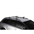 Thule 760000 Rapid System SquareBar 108cm Steel Car Roof Bars Pair - Black