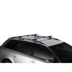 Thule 760000 Rapid System SquareBar 108cm Steel Car Roof Bars Pair - Black
