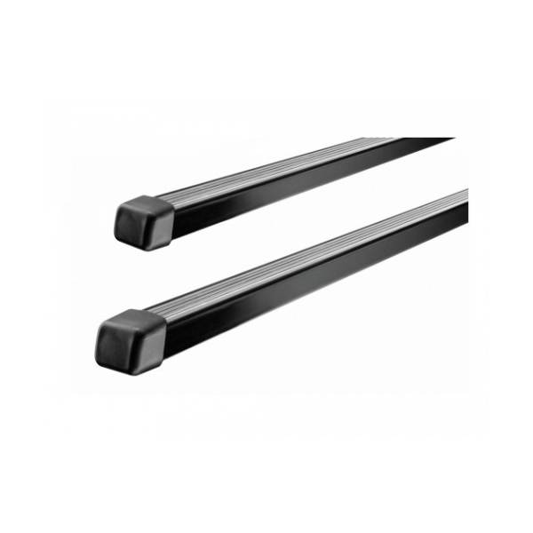 Thule 760000 Rapid System SquareBar 108cm Steel Car Roof Bars Pair - Black