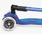 Micro Scooters Maxi Micro Deluxe Foldable Lightweight LED Kids Scooter Navy
