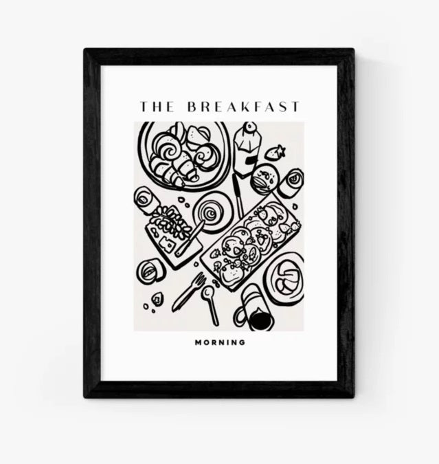 EAST END PRINTS SimplyExtraJordanary The Breakfast Framed Print 83 x 63cm