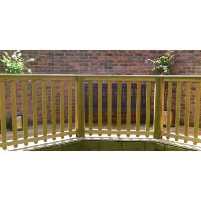 Rounded Pale Decking Panel - 1.81m x 1060mm