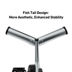 DeerRun S500 Pro King Size Indoor Exercise Bike for Tall Riders 32 Magnetic Adjustable Resistance, LED Screen, Silver