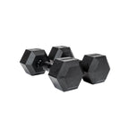7kg Black Hex Dumbbell Pair