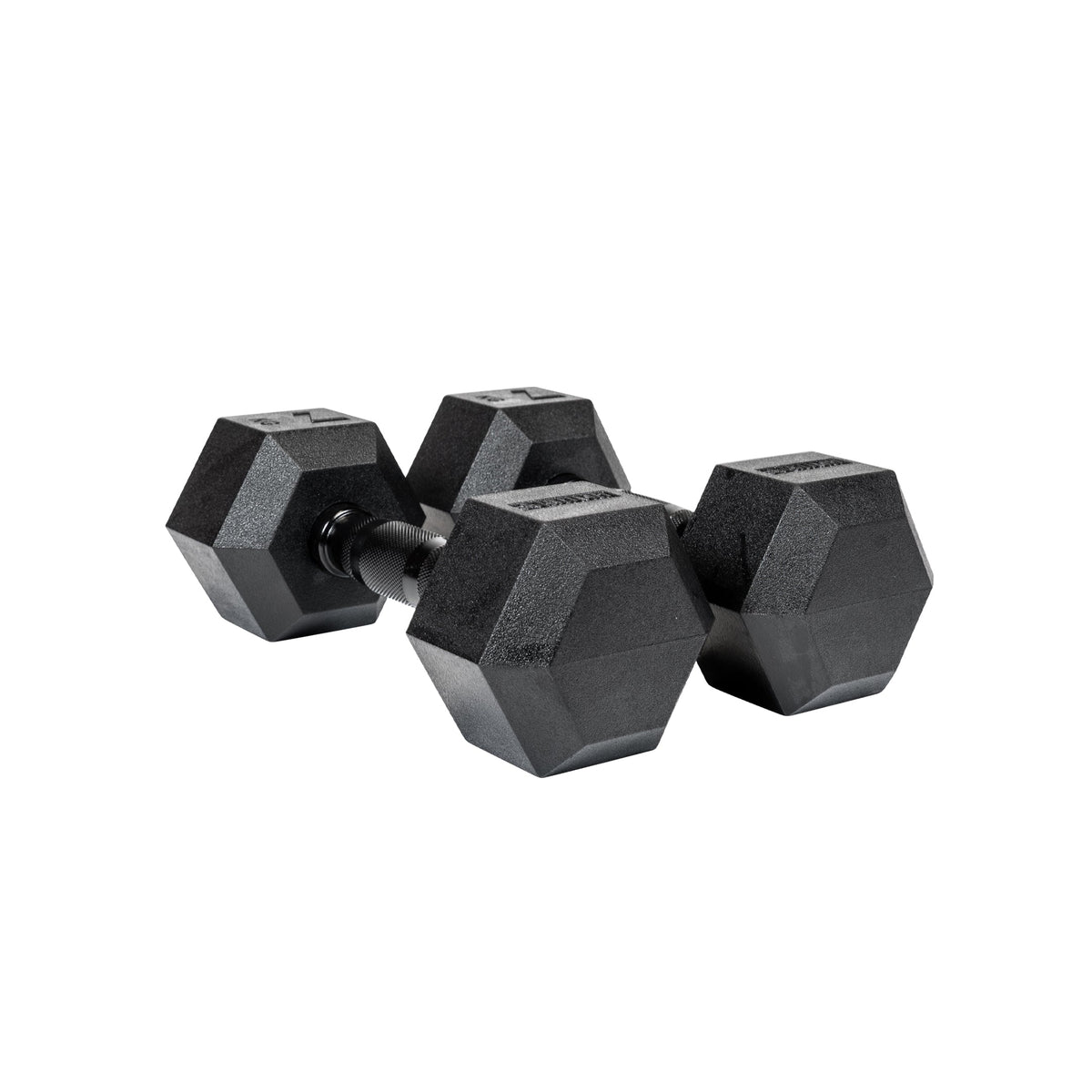 7kg Black Hex Dumbbell Pair