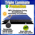 21' x 41′ Oval Frostguard Premium Winter Cover – Unrippable Waterproof and Weatherproof Fabric