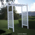 Laguna Lattice Vinyl Arbor 55 In W x 42" D
